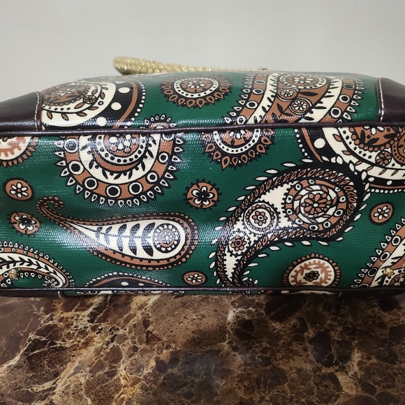 New Kate Spade Large Green Coated/Leather & Dustbag - Picture 12 of 16